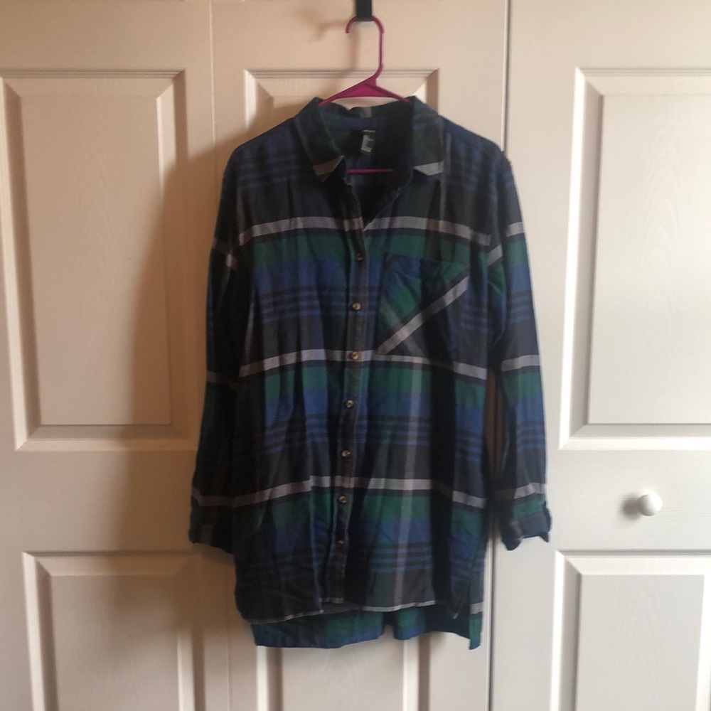 Oversized flannel shirt